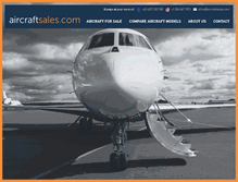 Tablet Screenshot of aircraftsales.com